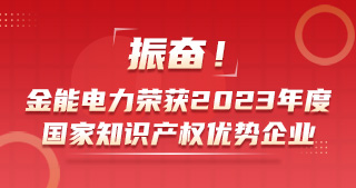 振奮！金能電力榮獲2023年度國(guó)家知識(shí)產(chǎn)權(quán)優(yōu)勢(shì)企業(yè)